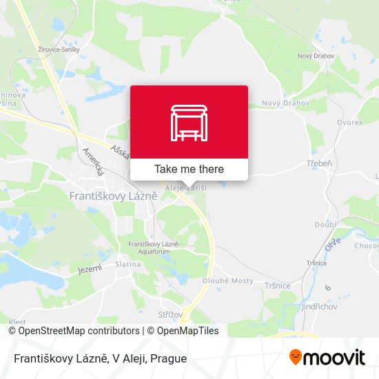 Františkovy Lázně, V Aleji map