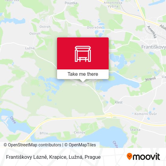 Františkovy Lázně, Krapice, Lužná map
