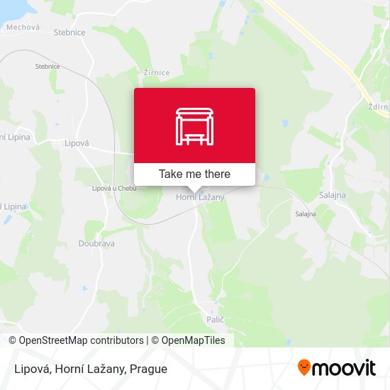 Lipová, Horní Lažany map