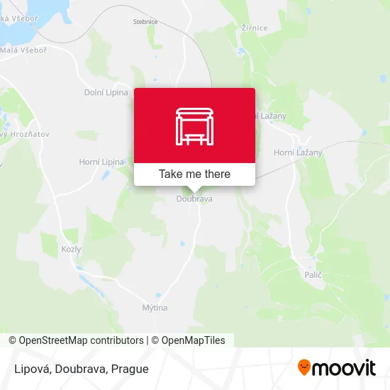 Карта Lipová, Doubrava