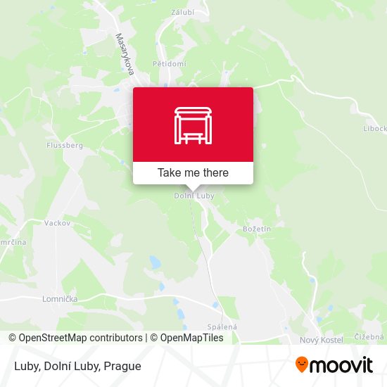 Карта Luby, Dolní Luby