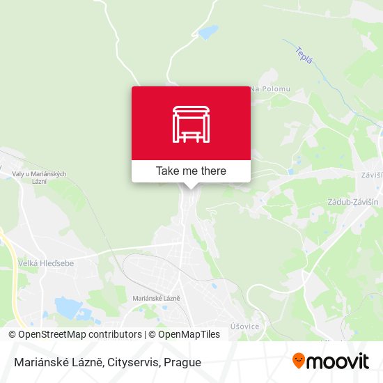 Mariánské Lázně, Cityservis map