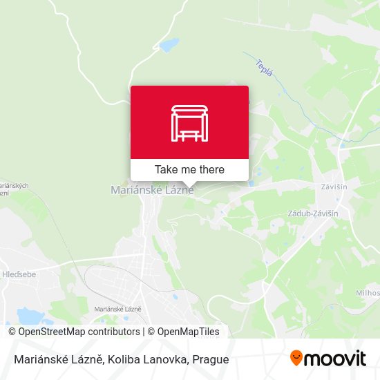 Mariánské Lázně, Koliba Lanovka map