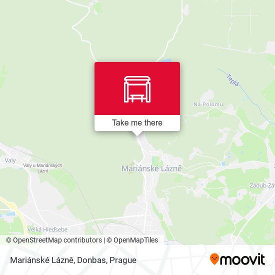 Mariánské Lázně, Donbas map