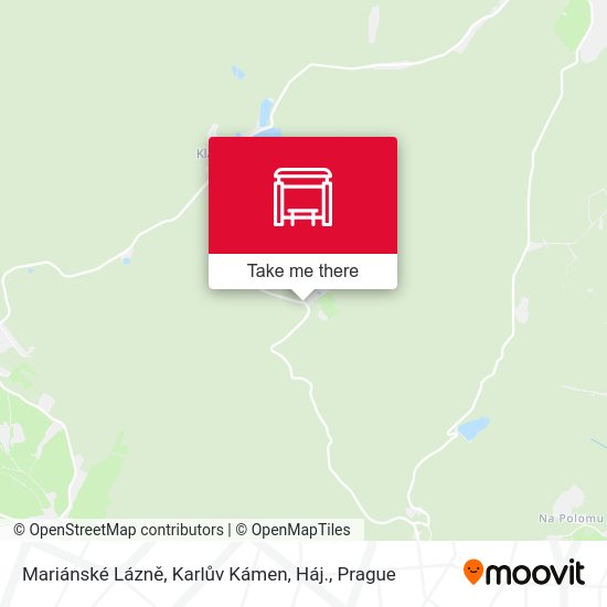 Mariánské Lázně, Karlův Kámen, Háj. map