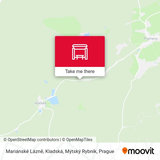 Mariánské Lázně, Kladská, Mýtský Rybník map
