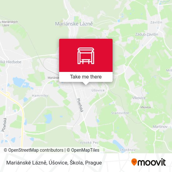 Mariánské Lázně, Úšovice, Škola map