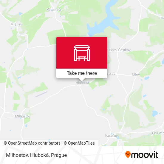 Карта Milhostov, Hluboká