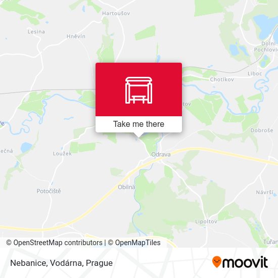 Карта Nebanice, Vodárna