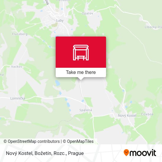 Nový Kostel, Božetín, Rozc. map