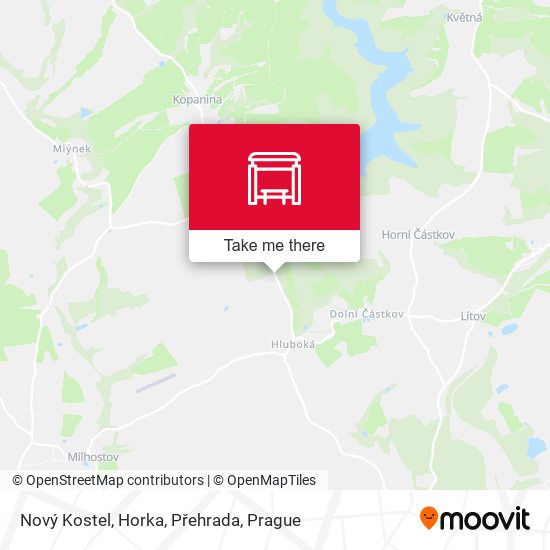 Nový Kostel, Horka, Přehrada map