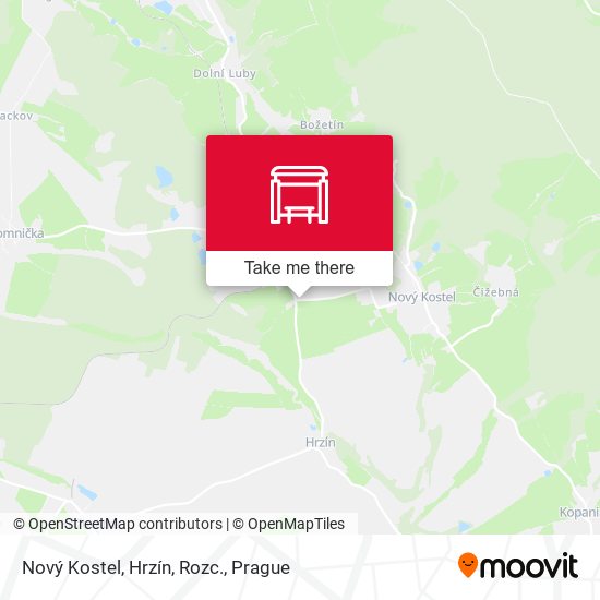 Nový Kostel, Hrzín, Rozc. map