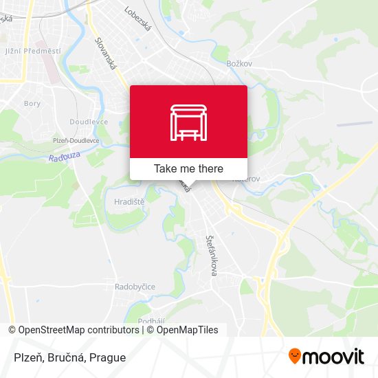 Plzeň, Bručná map