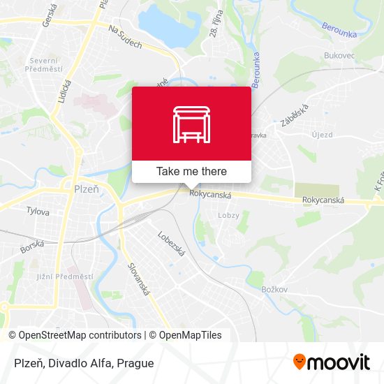 Plzeň, Divadlo Alfa map