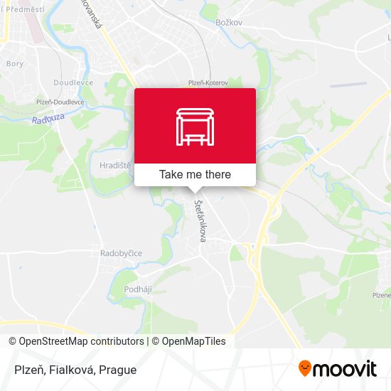 Plzeň, Fialková map