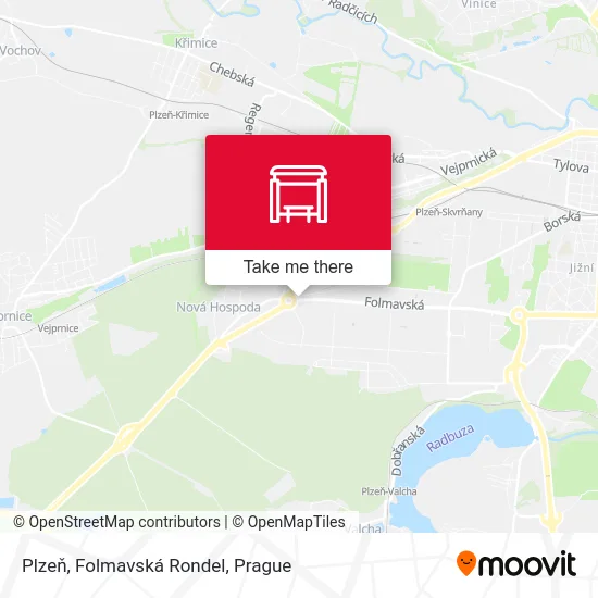 Карта Plzeň, Folmavská Rondel