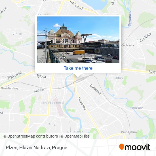 Plzeň, Hlavní Nádraží map
