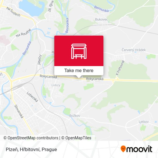 Plzeň, Hřbitovní map