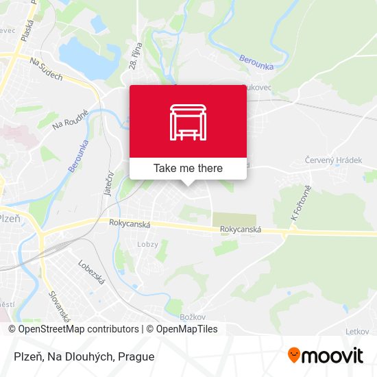 Plzeň, Na Dlouhých map