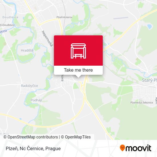 Plzeň, Nc Černice map