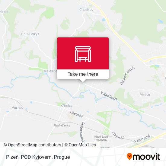 Plzeň, POD Kyjovem map