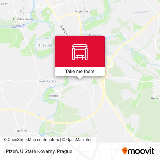 Plzeň, U Staré Kovárny map