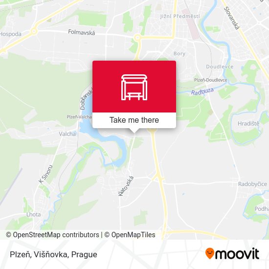 Plzeň, Višňovka map