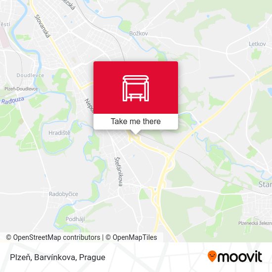 Plzeň, Barvínkova map