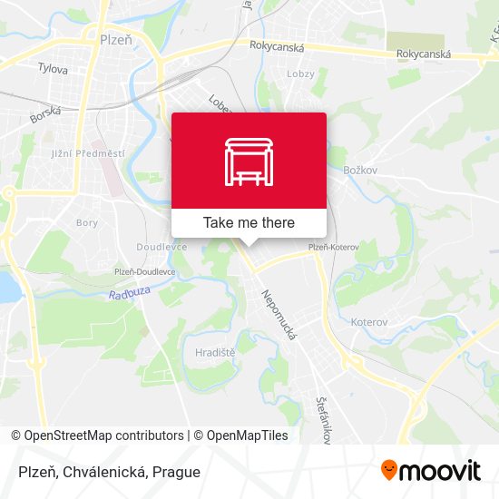 Plzeň, Chválenická map