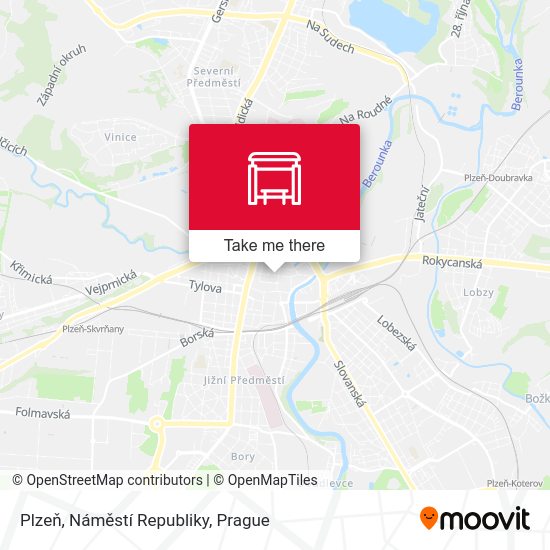 Plzeň, Náměstí Republiky map