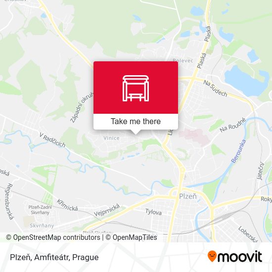 Plzeň, Amfiteátr map