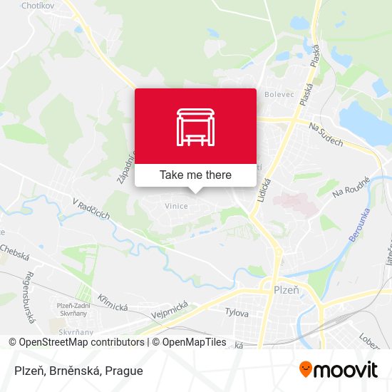 Plzeň, Brněnská map