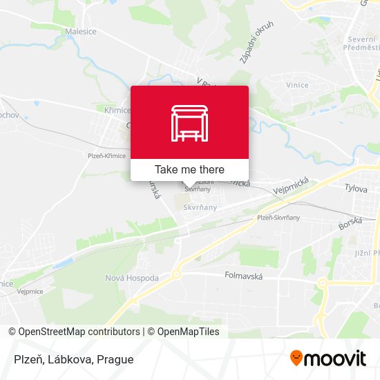 Plzeň, Lábkova map