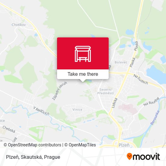 Plzeň, Skautská map