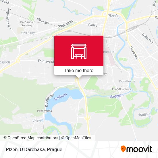 Plzeň, U Darebáka map