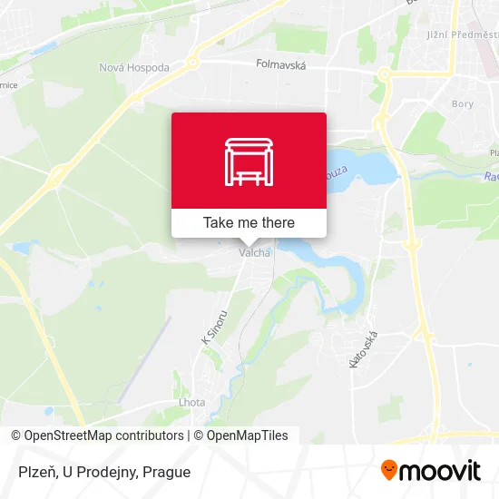 Карта Plzeň, U Prodejny