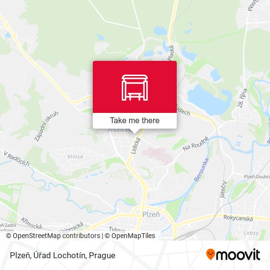 Plzeň, Úřad Lochotín map