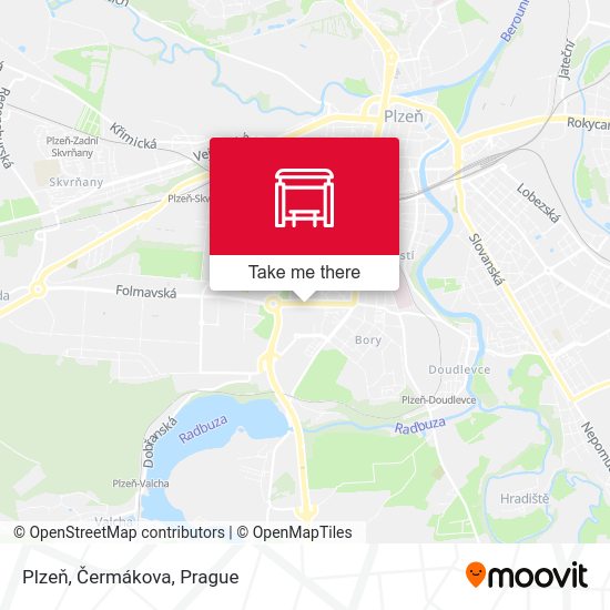 Plzeň, Čermákova map