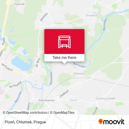 Карта Plzeň, Chlumek