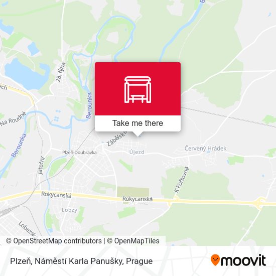 Plzeň, Náměstí Karla Panušky map