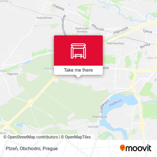Plzeň, Obchodní map