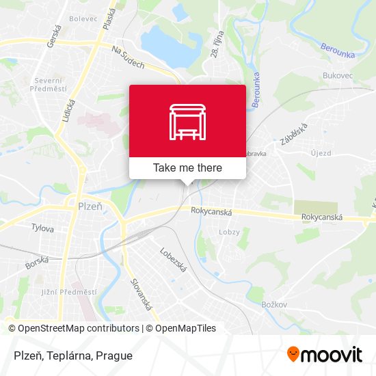 Plzeň, Teplárna map