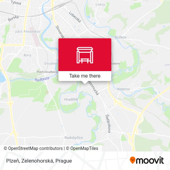 Plzeň, Zelenohorská map