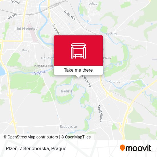 Plzeň, Zelenohorská map