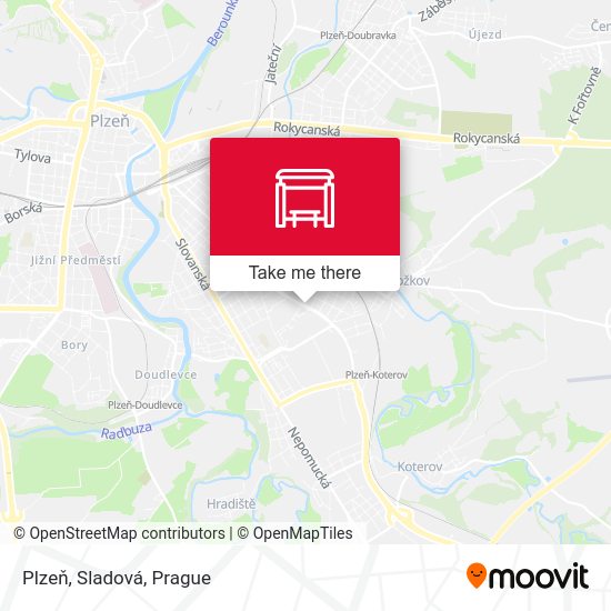 Plzeň, Sladová map