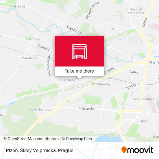 Plzeň, Školy Vejprnická map