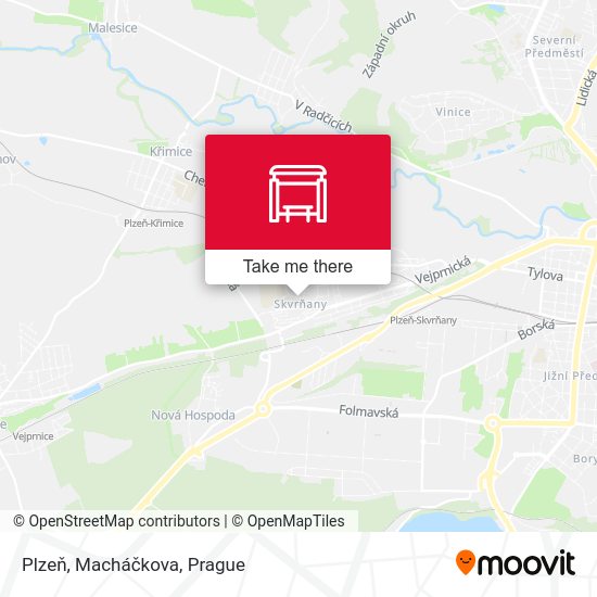 Plzeň, Macháčkova map