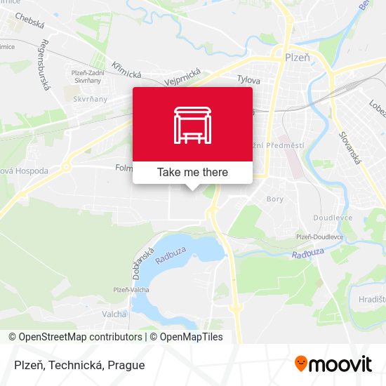 Plzeň, Technická map
