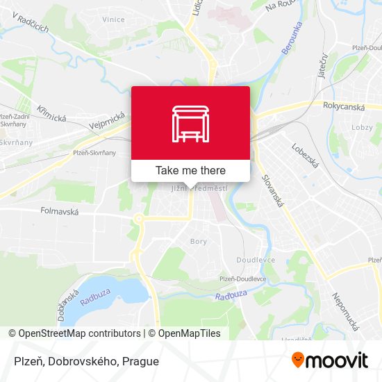 Plzeň, Dobrovského map