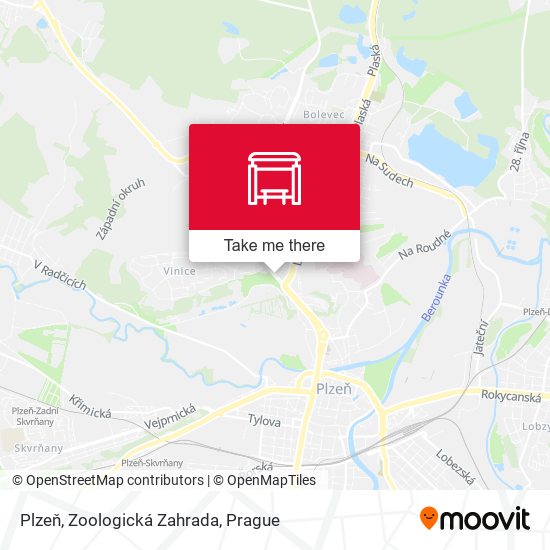Plzeň, Zoologická Zahrada map